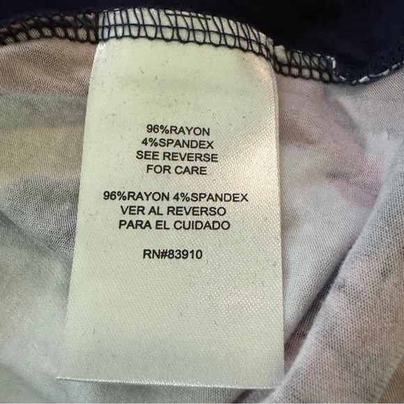 RXB XXL 2X Tank Top Shirt Blue Red Floral Flower Sleeveless Scoop Neck Stretch - Picture 6 of 7